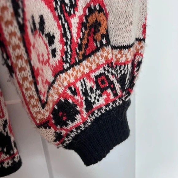FARM Rio Red & Black Floral Tapestry Cardigan XXS - Picture 7 of 8